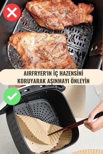 Dolphfin Yuvarlak Aifryer Pişirme Kağıdı 50 Adet