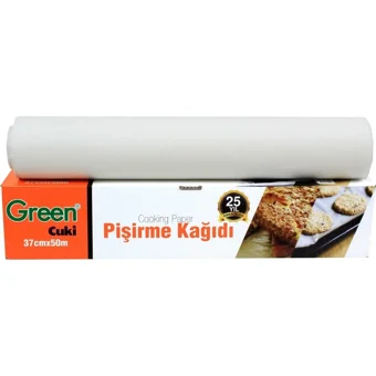 Green Cuki Yağlı Fırın Tepsi Pişirme Kağıdı 10 Kutu