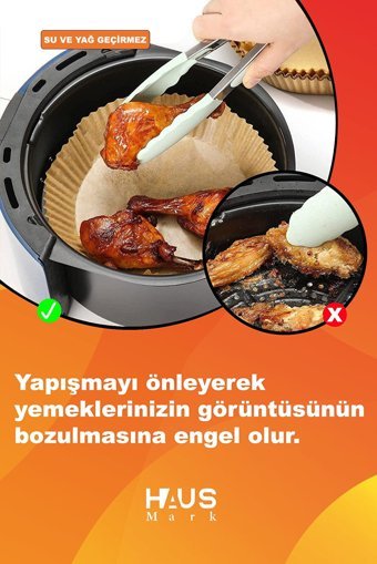 Haus Mark Yuvarlak Aifryer Pişirme Kağıdı 60 Adet