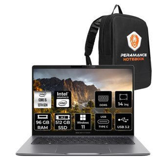 Asus Expertbook P3 i5 13420H 96GB DDR5 512GB SSD 14" WUXGA W11P P3405CVA Dizüstü Bilgisayar & ÇANTA