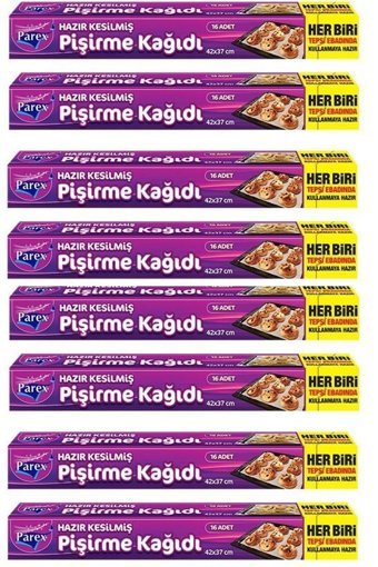 Parex Kesilmiş Pişirme Kağıdı 8x16 Adet