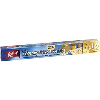 Roll Up Kesilmiş Yağlı Pişirme Kağıdı 16 Adet