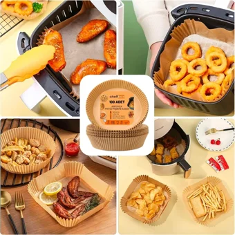 Cheff Box Yuvarlak Aifryer Pişirme Kağıdı 50 Adet