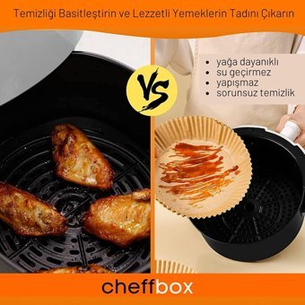 Cheff Box Yuvarlak Aifryer Pişirme Kağıdı 50 Adet