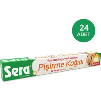 Sera Kesilmiş Pişirme Kağıdı 24x16 Adet