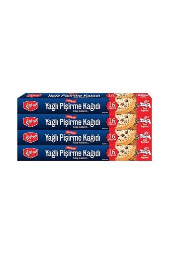 Roll-Up Kesilmiş Yağlı Pişirme Kağıdı 4x16 Adet