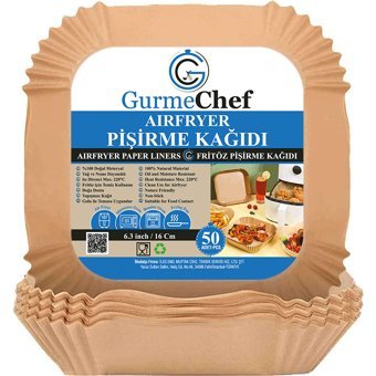 Gurme Chef Kare Aifryer Pişirme Kağıdı 100 Adet