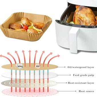 Gurme Chef Kare Aifryer Pişirme Kağıdı 100 Adet