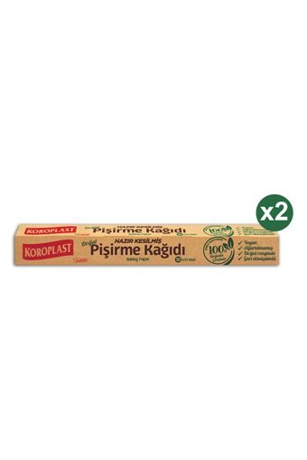 Koroplast Kesilmiş Doğal Pişirme Kağıdı 2x10 Adet