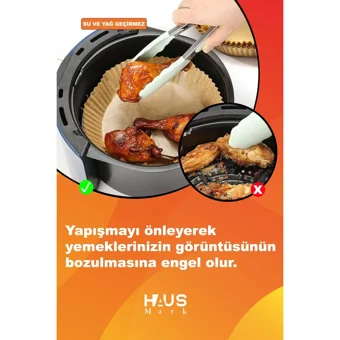 Haus Mark Kare Aifryer Pişirme Kağıdı 60 Adet