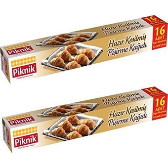 Piknik Kesilmiş Pişirme Kağıdı 2x16 Adet