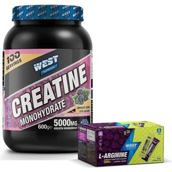 West Nutrition Creatine Monohydrate Böğürtlen Aromalı Toz Kreatin 600 gr