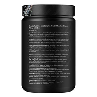 Kingsize Nutrition Crea Complex Aromasız Toz Kreatin 750 gr