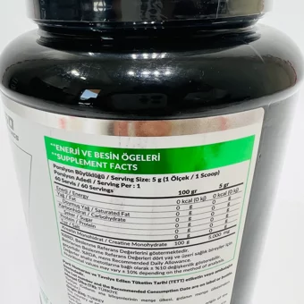 High Nutrition Micronized Creatine Monohydrate Aromasız Toz Kreatin 300 gr