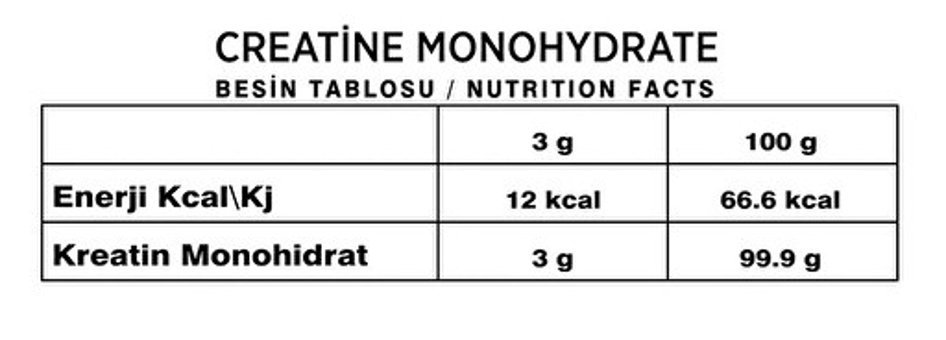 Nutripower Creatine Monohydrate Aromasız Toz Kreatin 500 gr