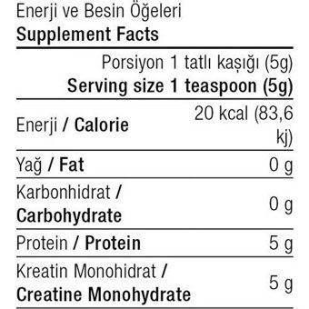 West Nutrition Creatine Monohydrate Aromasız Toz Kreatin 100 gr