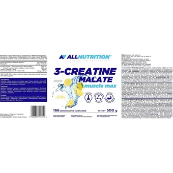 All Nutrition 3 Creatine Malate Limon Aromalı Toz Kreatin 250 gr