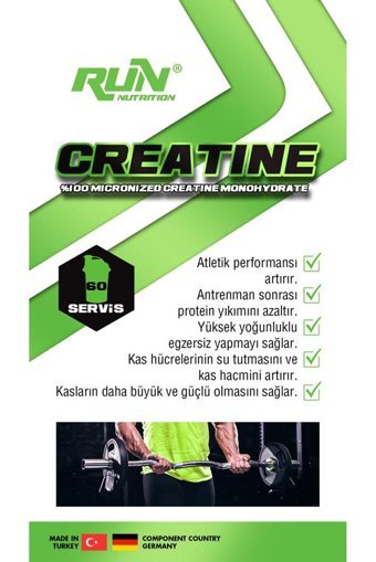 Run Nutrition Creatine Aromasız Toz Kreatin 300 gr