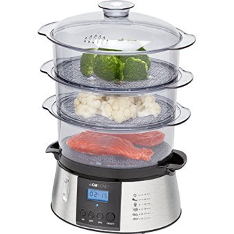 Clatronic Dg 3547 800 W Paslanmaz Çelik Zamanlayıcılı Buharlı Pişirici Gri