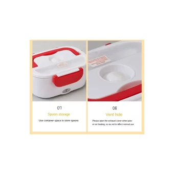 Dake 40 W Plastik 1.5 lt Hazneli Zamanlayıcılı Buharlı Pişirici Kırmızı