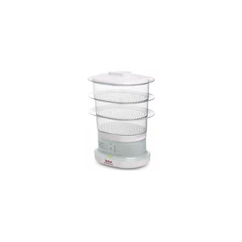 Tefal Minicompact 650 W Plastik 6.5 lt Hazneli Zamanlayıcılı Buharlı Pişirici Beyaz