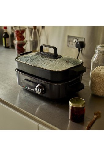 Cuisinart Grmc3E 1400 W Paslanmaz Çelik 4.7 lt Hazneli Çok Amaçlı Buharlı Pişirici Siyah