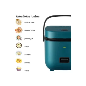 Liveasy ‎200 W Paslanmaz Çelik 1.2 lt Hazneli Zamanlayıcılı Çok Amaçlı Buharlı Pişirici Yeşil