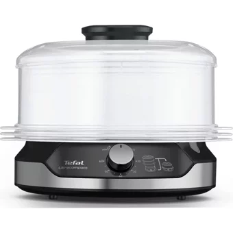 Tefal Compact Vc2048 800 W Plastik 9 lt Hazneli Zamanlayıcılı Buharlı Pişirici Siyah