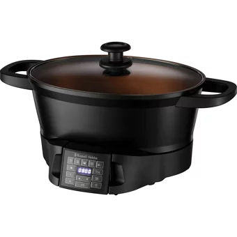 Russell Hobbs 28270-56 750 W Paslanmaz Çelik 6.5 lt Hazneli Zamanlayıcılı Buharlı Pişirici Siyah
