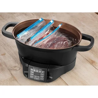 Russell Hobbs 28270-56 750 W Paslanmaz Çelik 6.5 lt Hazneli Zamanlayıcılı Buharlı Pişirici Siyah