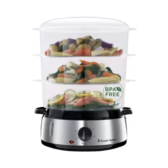 Russell Hobbs 19270-56 800 W Plastik 9 lt Hazneli Buharlı Pişirici Siyah