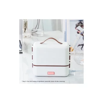 Dake 300 W Paslanmaz Çelik 0.4 lt Hazneli Zamanlayıcılı Buharlı Pişirici Yeşil