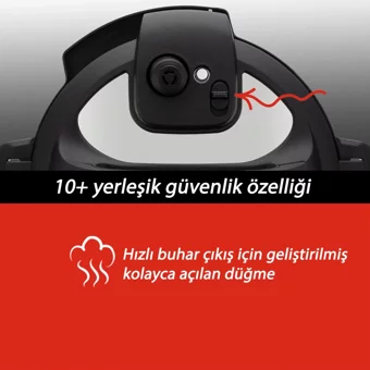 Instant Pot Duo Plus 1000 W Paslanmaz Çelik 5.7 lt Hazneli Dokunmatik Zamanlayıcılı Çok Amaçlı Buharlı Pişirici Gri