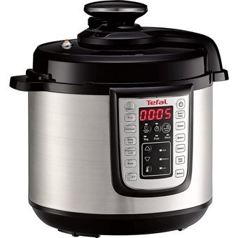 Tefal CY505E 1200 W Paslanmaz Çelik 6 lt Hazneli Zamanlayıcılı Çok Amaçlı Buharlı Pişirici Gri