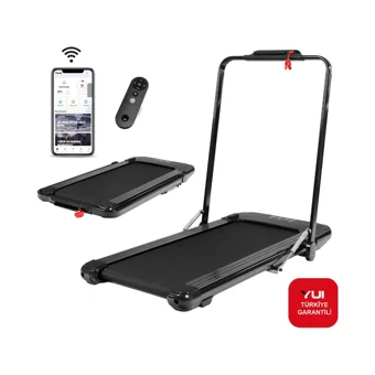 Yui A2 Pro 120 Kg Kapasiteli Katlanabilir Koşu ve Yürüyüş Bandı Siyah