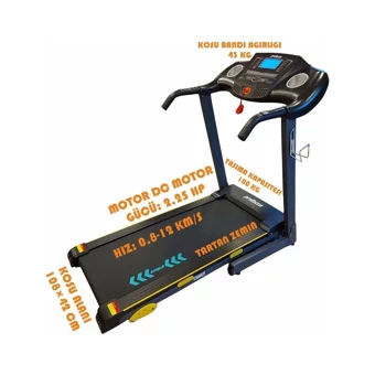 Proforce Pasifik 15 Program 110 Kg Kapasiteli Katlanabilir Koşu Bandı Siyah