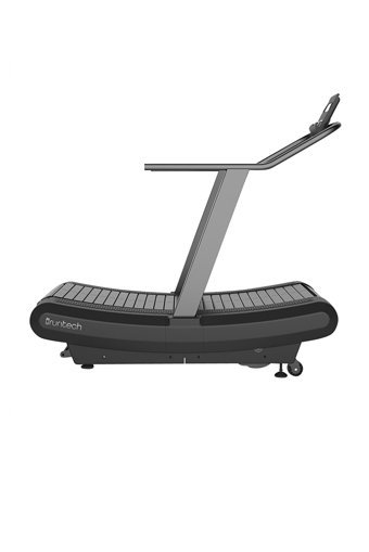 Runtech Curved 150 Kg Kapasiteli Motorsuz Katlanabilir Koşu Bandı Siyah