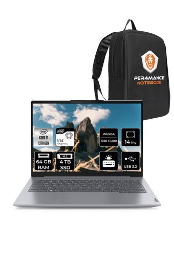 Lenovo ThinkBook 14 G6 i7 13700H 64GB DDR5 4TB SSD 14'' FHD+ FDOS Dizüstü Bilgisayar & PER4 ÇANTA