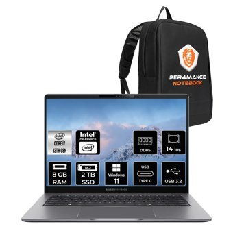 Asus Expertbook P3 i7 13620H 8GB DDR5 2TB SSD 14" WUXGA W11H P3405CVA Dizüstü Bilgisayar & ÇANTA