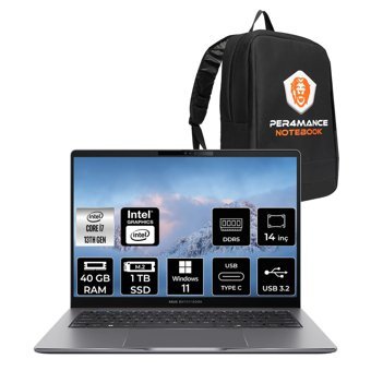 Asus Expertbook P3 i7 13620H 40GB DDR5 1TB SSD 14" WUXGA W11H P3405CVA Dizüstü Bilgisayar & ÇANTA