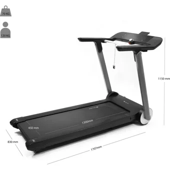 Rebuwo RZ-20 Plus 150 Kg Kapasiteli Katlanabilir Koşu Bandı Siyah