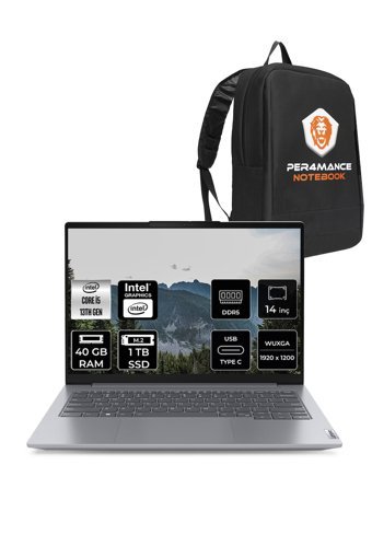 Lenovo ThinkBook 14 G6 i5 13420H 40GB DDR5 1TB SSD 14'' FHD+ FDOS Dizüstü Bilgisayar & PER4 ÇANTA