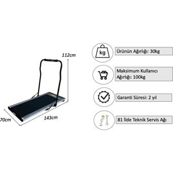 Proforce M6 Plus 12 Program 12 110 Kg Kapasiteli Motorlu Katlanabilir Yürüyüş Bandı Gri