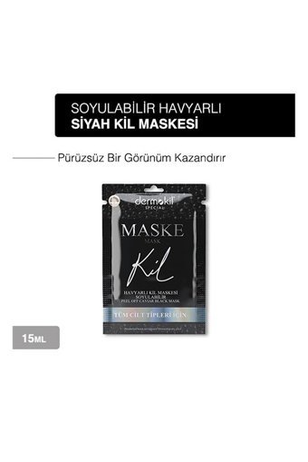 Dermokil Peel Of Caviar Killi Nemlendiricili Soyulabilir Kağıt Yüz Maskesi 2x15 ml