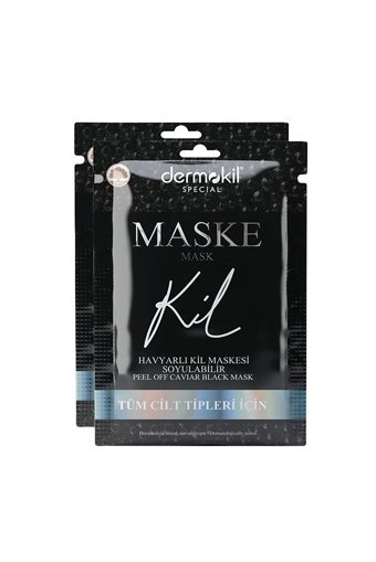 Dermokil Peel Of Caviar Killi Nemlendiricili Soyulabilir Kağıt Yüz Maskesi 2x15 ml