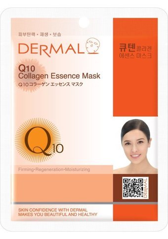 Dermal Q10 Kolajen Nemlendiricili Kağıt Yüz Maskesi 10x23 gr