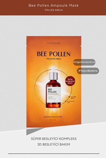 Missha Bee Pollen Ampouler Nemlendiricili Soyulabilir Kağıt Yüz Maskesi
