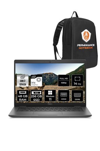 DELL Latitude 3450 i7 1355U 48GB DDR5 256GB SSD 14'' IPS W11P Taşınabilir Bilgisayar & PER4 ÇANTA