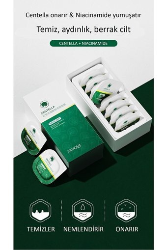 Bioaqua Centella Asiatica Nemlendiricili Krem Yüz Maskesi 8x7.5 gr
