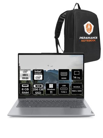 Lenovo ThinkBook 14 G6 i5 13420H 8GB DDR5 256GB SSD 14'' FHD+ W11H Dizüstü Bilgisayar & PER4 ÇANTA